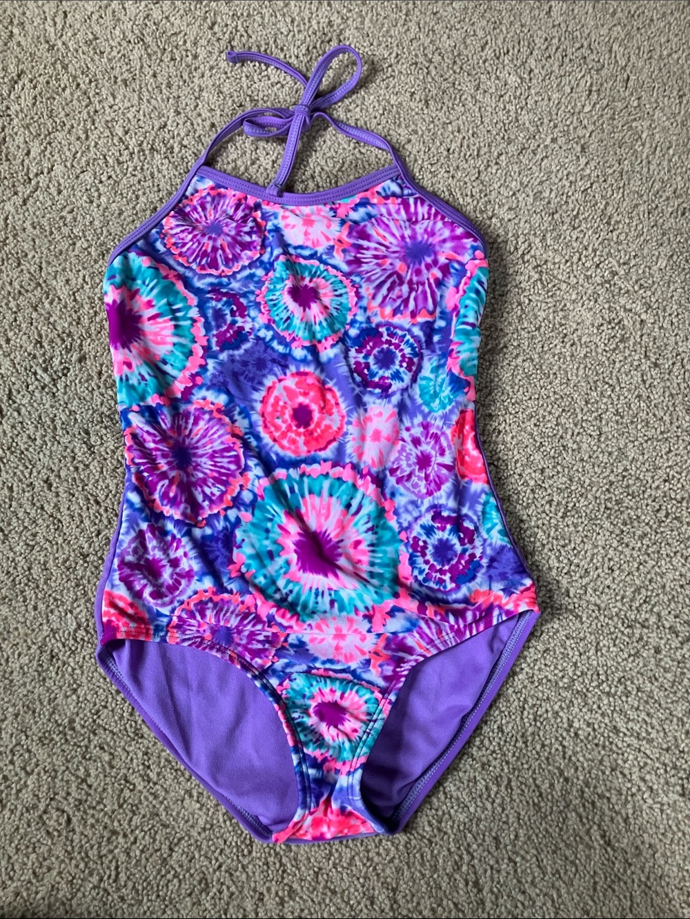 Cat and jack tie dye bathing suit size 7/8